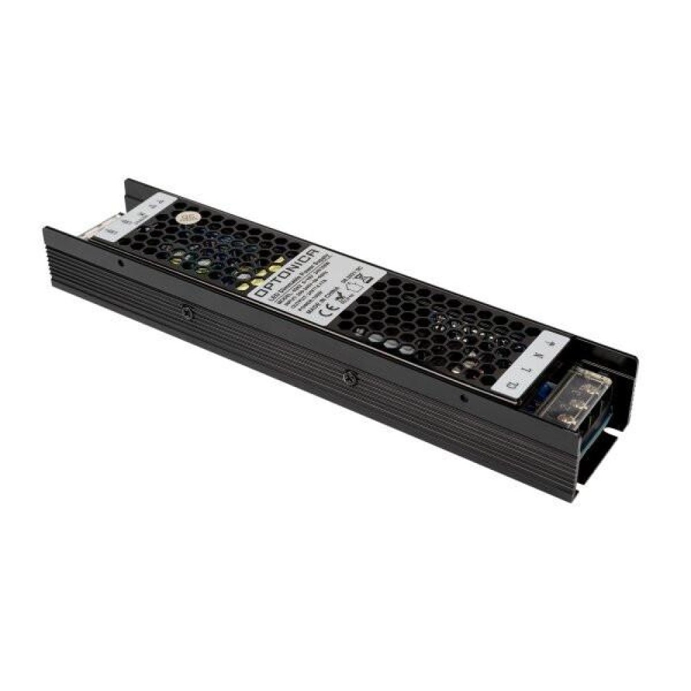 Barošanas bloks LED lentām, 24V, 150W, slim, dimmējams, IP20 (OPTONICA)