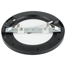 LED Multi-Fit iebūvējamais gaismeklis 10–18W CCT/jaudas izvēle, melns
