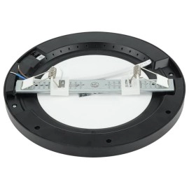 LED Multi-Fit iebūvējamais gaismeklis 10–18W CCT/jaudas izvēle, melns