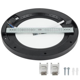 LED Multi-Fit iebūvējamais gaismeklis 10–18W CCT/jaudas izvēle, melns
