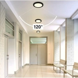 LED Multi-Fit iebūvējamais gaismeklis 10–18W CCT/jaudas izvēle, melns