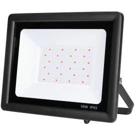 LED SMD prožektors 50W RGB IP65, melns (OPTONICA)