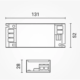 LED lentes barošanas bloks 60W 24V 2,5A, kluss (OPTONICA)