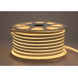 LED Flex-Neon 220V 8,5W/m IP65 silti balta 2800K, 1 m (OPTONICA)