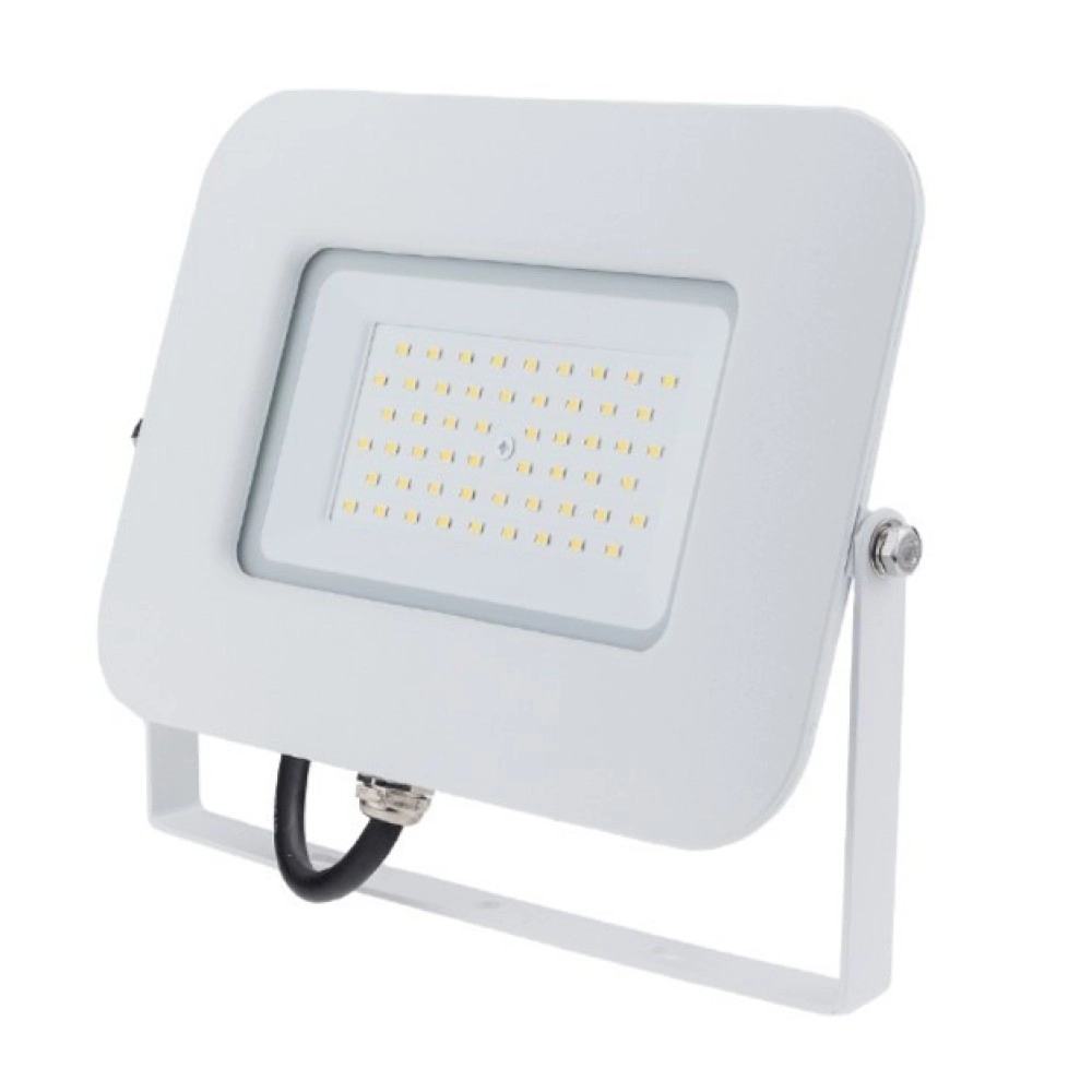 LED SMD prožektors 50W 2800K 4250lm IP65, balts (OPTONICA)