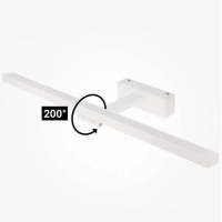 LED spoguļa/sienas gaismeklis 14W 3000K 910lm, balta (OPTONICA)