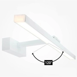 LED spoguļa/sienas gaismeklis 14W 3000K 910lm, balta (OPTONICA)