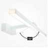 LED spoguļa/sienas gaismeklis 14W 3000K 910lm, balta (OPTONICA)