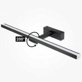 LED spoguļa/sienas gaismeklis 14W 3000K 910lm, melna (OPTONICA)