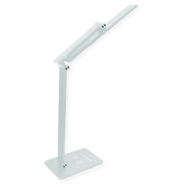 LED galda lampa ar bezvadu uzlādi, 7W, CCT 3000/6000K, 380 lm, IP20 — balta (Optonica)
