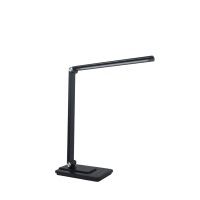 LED uzlādējama galda lampa, 8W, CCT 3000–6000K, 300 lm, IP20 — melna (Optonica)