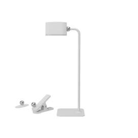 LED bezvadu galda lampa, 3W, CCT 3000/4000/6000K, 240 lm, IP20 — balta (Optonica)