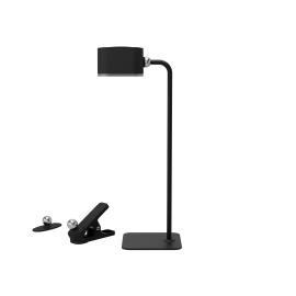 LED bezvadu galda lampa, 3W, CCT 3000/4000/6000K, 240 lm, IP20 — melna (Optonica)