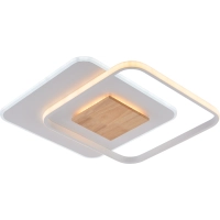 LED griestu lampa CCT 60W, balts+koks, dimmējama, ar pulti (Optonica)