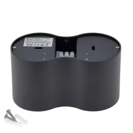 Virsapmetuma griestu spots 160 × 80 × 85 mm, 2×GU10, melns (OPTONICA)