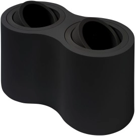 Virsapmetuma griestu spots 160 × 80 × 85 mm, 2×GU10, melns (OPTONICA)