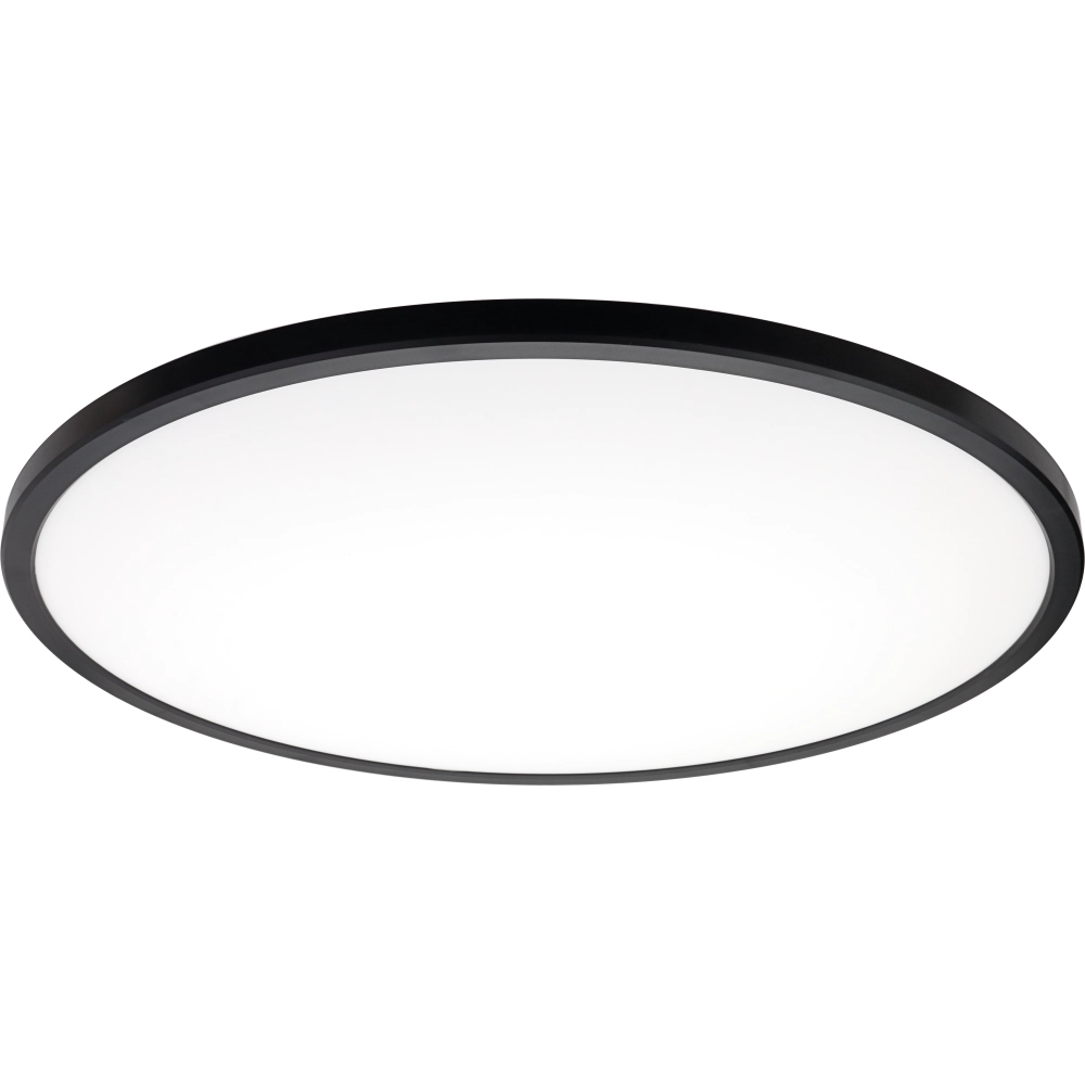 LED griestu lampa, melns korpuss, CCT+RGB, 32W, 2560 lm, 120° – dimmējama (Optonica)