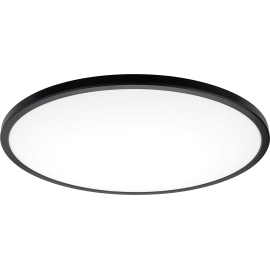 LED griestu lampa, melns korpuss, CCT+RGB, 32W, 2560 lm, 120° – dimmējama (Optonica)