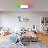 LED griestu lampa, balts korpuss, CCT+RGB, 32W, 2560 lm, 120° – dimmējama (Optonica)