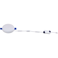 Iebūvējams LED mini panelis, apaļš, 9W, 3CCT, Ø100 (izgr. Ø75), IP20 (Optonica)