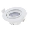 Iebūvējams 7W LED gaismeklis, 2700K, 525 lm, 50°, Ø90×40 mm – rotējams (Optonica)