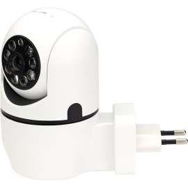 Wi‑Fi viedkamera ar EU kontaktligzdas spraudni, HD, 360°, balta (Optonica)