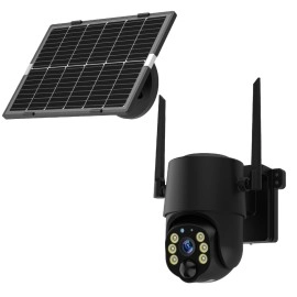 4 MP Wi‑Fi saules paneļa IP kamera ar akumulatoru, IP65, melna (Optonica)