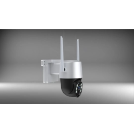 4 MP Wi‑Fi saules paneļa IP kamera ar akumulatoru, IP65, balta (Optonica)