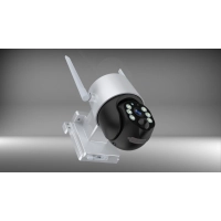 4 MP Wi‑Fi saules paneļa IP kamera ar akumulatoru, IP65, balta (Optonica)