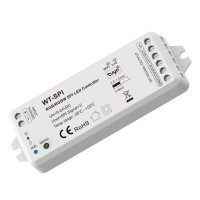 SPI LED kontrolieris Tuya, 5–24V DC, RGB/RGBW, RF 2,4G, IP20 (Optonica)