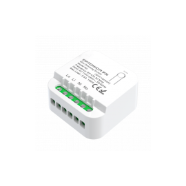 Kinetic Wi‑Fi slēdža komplekts ar 1 taustiņa bezvadu slēdzi un kontrolieri, melns, TUYA, 433 MHz, IP44/IP20 (Optonica)