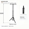 Teleskopisks prožektoru statīvs ar šķērsstieni, melns, 64–157 cm (Optonica 6686)