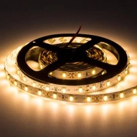 LED lenta 5630, 12V, 12W/m, 1000 lm/m, 2700K, IP20, silti balta (OPTONICA)