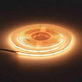 LED COB lenta 24V, 12W/m, 1100lm/m, 3000K, CRI90, 512 LED/m, IP20 (OPTONICA)