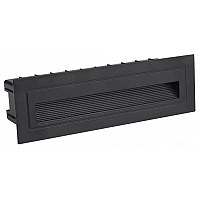 LED pakāpienu gaismeklis 6W, 480lm, 3000K, IP65, melns (Optonica 7501)