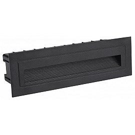 LED pakāpienu gaismeklis 6W, 480lm, 3000K, IP65, melns (Optonica 7501)