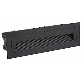 LED pakāpienu gaismeklis 6W, 480lm, 4200K, IP65, melns (Optonica 7502)