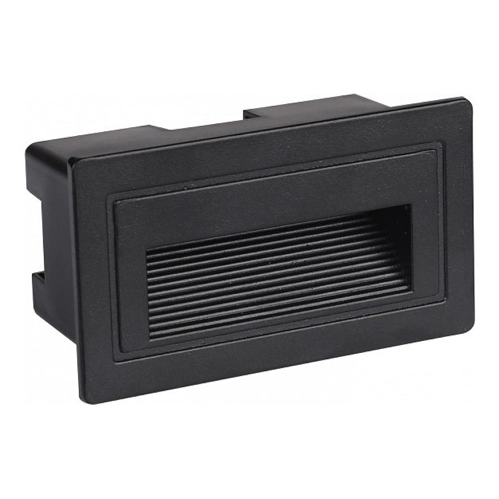 LED pakāpienu gaismeklis 3W, 180lm, 3000K, IP65, melns (Optonica 7547)