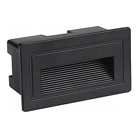 LED pakāpienu gaismeklis 3W, 180lm, 4200K, IP65, melns (Optonica 7548)