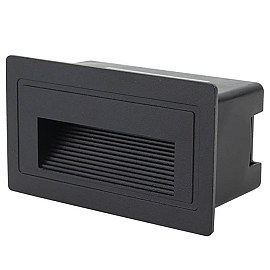LED pakāpienu gaismeklis 3W, 180lm, 4200K, IP65, melns (Optonica 7548)