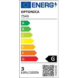 LED pakāpienu gaismeklis 3W, 180lm, 3000K, IP65, balts (Optonica 7549)