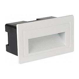 LED pakāpienu gaismeklis 3W, 180lm, 3000K, IP65, balts (Optonica 7549)