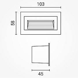 LED pakāpienu gaismeklis 3W, 180lm, 4200K, IP65, balts (Optonica 7550)