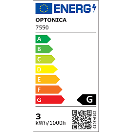 LED pakāpienu gaismeklis 3W, 180lm, 4200K, IP65, balts (Optonica 7550)