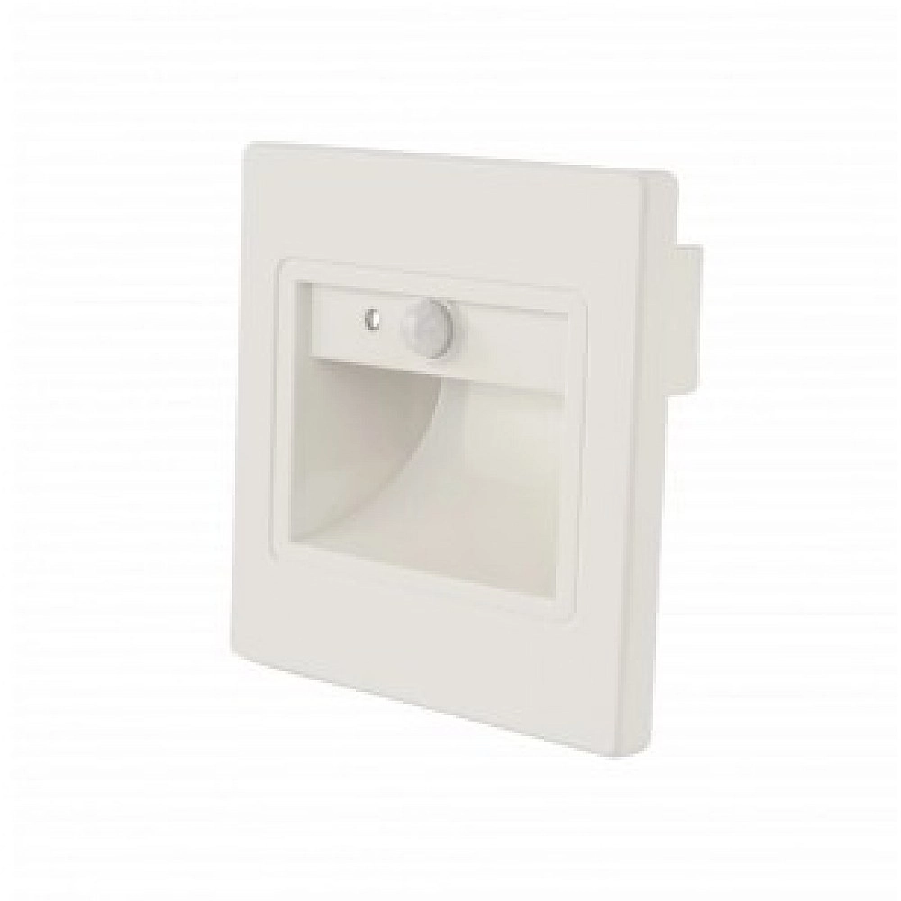 LED pakāpienu gaismeklis 1W, 80lm, 4000K, IP20, balts ar PIR sensoru (Optonica 7560)