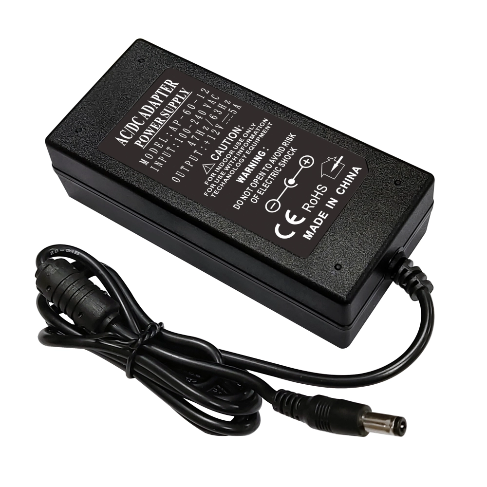 LED barošanas bloks 60W 12V 5A, plastmasas, IP44 (Optonica)