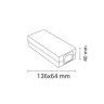 LED barošanas bloks 80W 12V 6.5A, plastmasas, IP20 (Optonica)