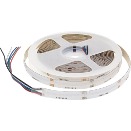 LED COB lente RGB+6000K, 24V, 12 W/m, 640 LED/m (Optonica)