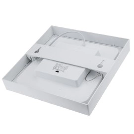 LED kvadrātveida virsapmetuma panelis CCT 24W 2150 lm IP44 balts (OPTONICA)