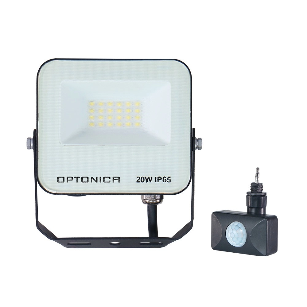 LED SMD prožektors 20W CCT IP65 melns (OPTONICA)